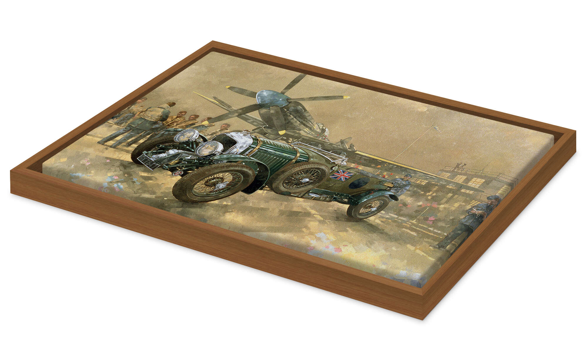British Classics - konsttryck på canvasduk Bentley & Spitfire