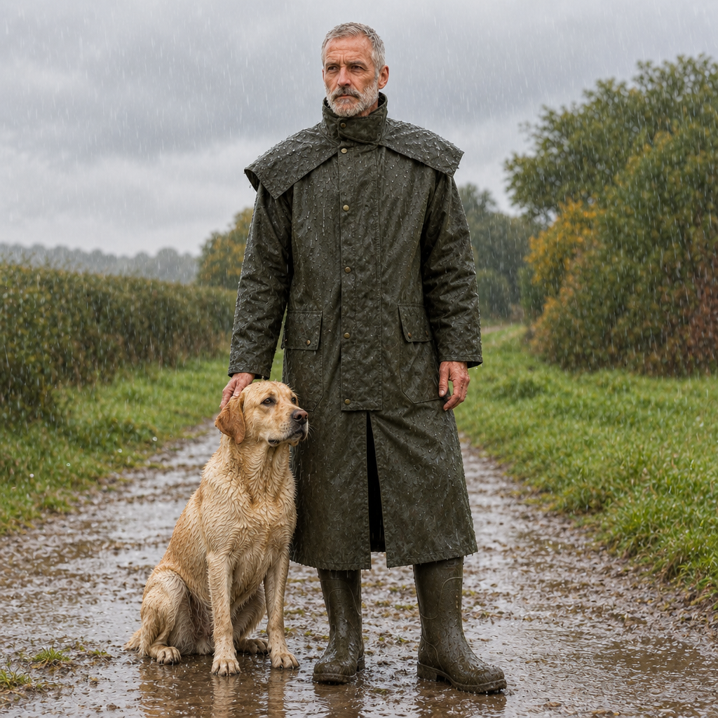 Stockman Coat - lång oljerock