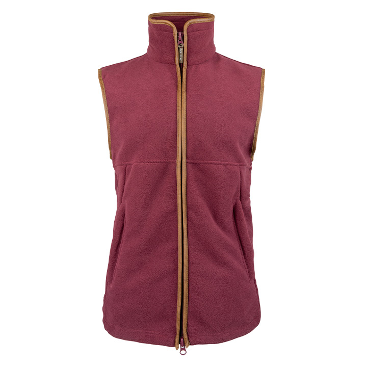 Jack Pyke Countryman Fleeceväst - burgundy