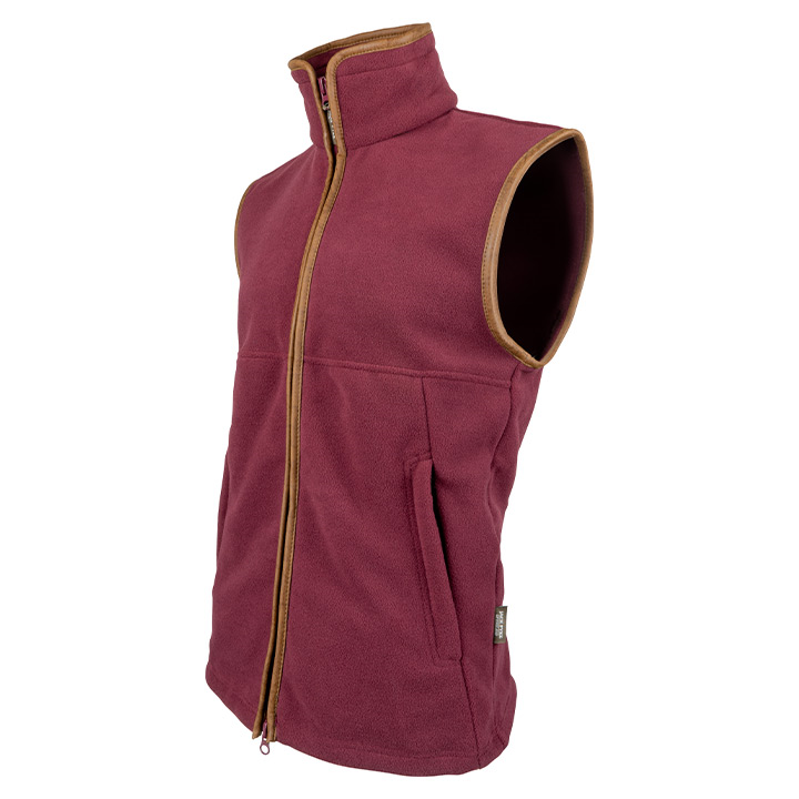 Jack Pyke Countryman Fleeceväst - burgundy