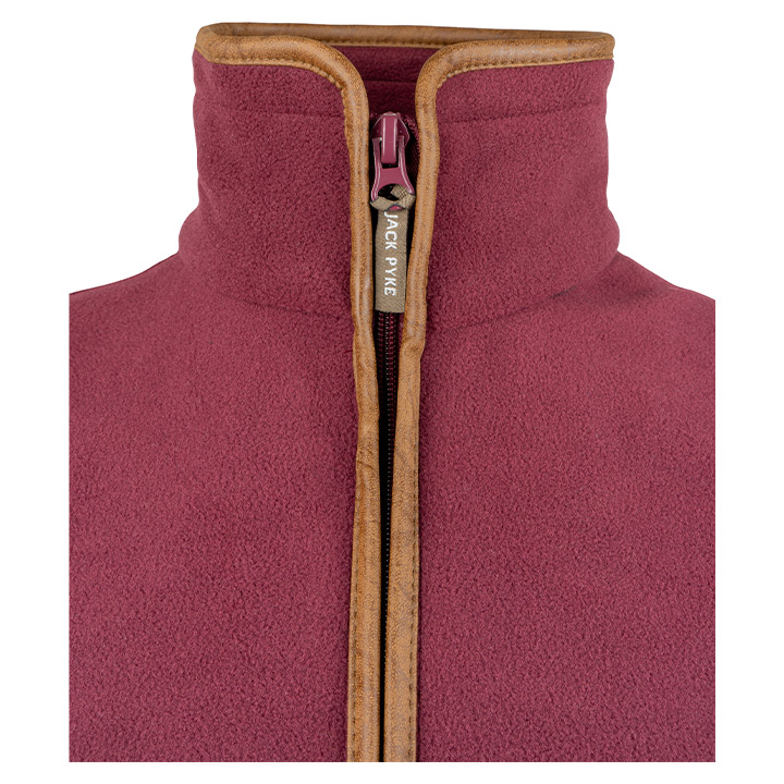 Jack Pyke Countryman Fleeceväst - burgundy