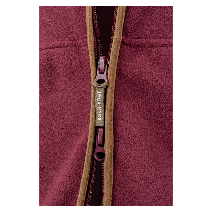 Jack Pyke Countryman Fleeceväst - burgundy