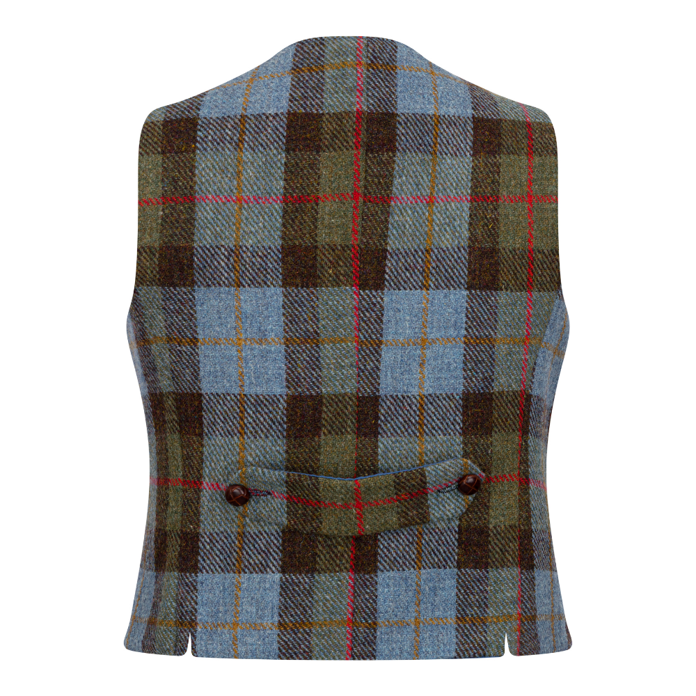 Walker and Hawkes – Harris Tweed Brayton damväst Sky Blue