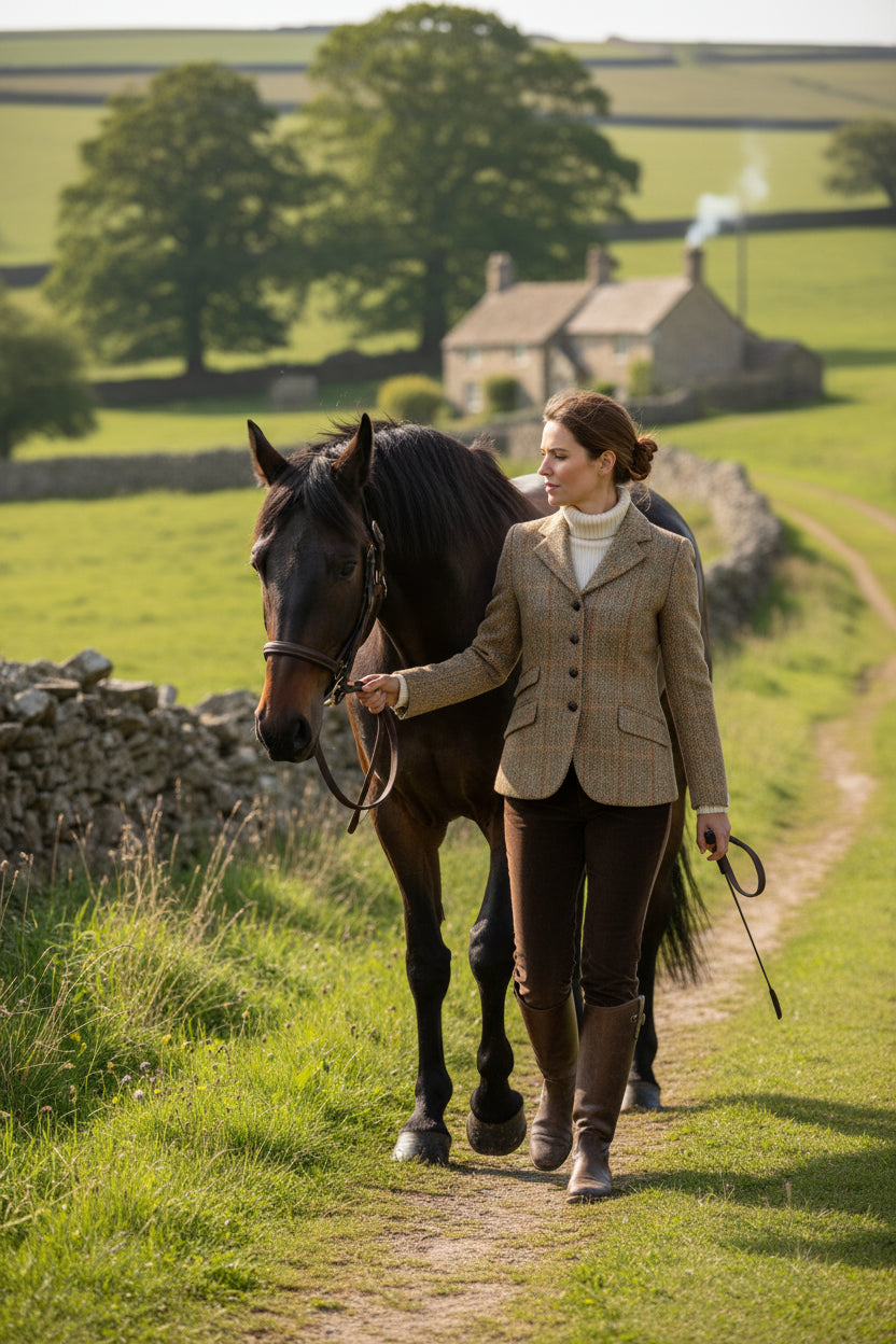 Walker and Hawkes – Harris Tweed Featherstone damkavaj