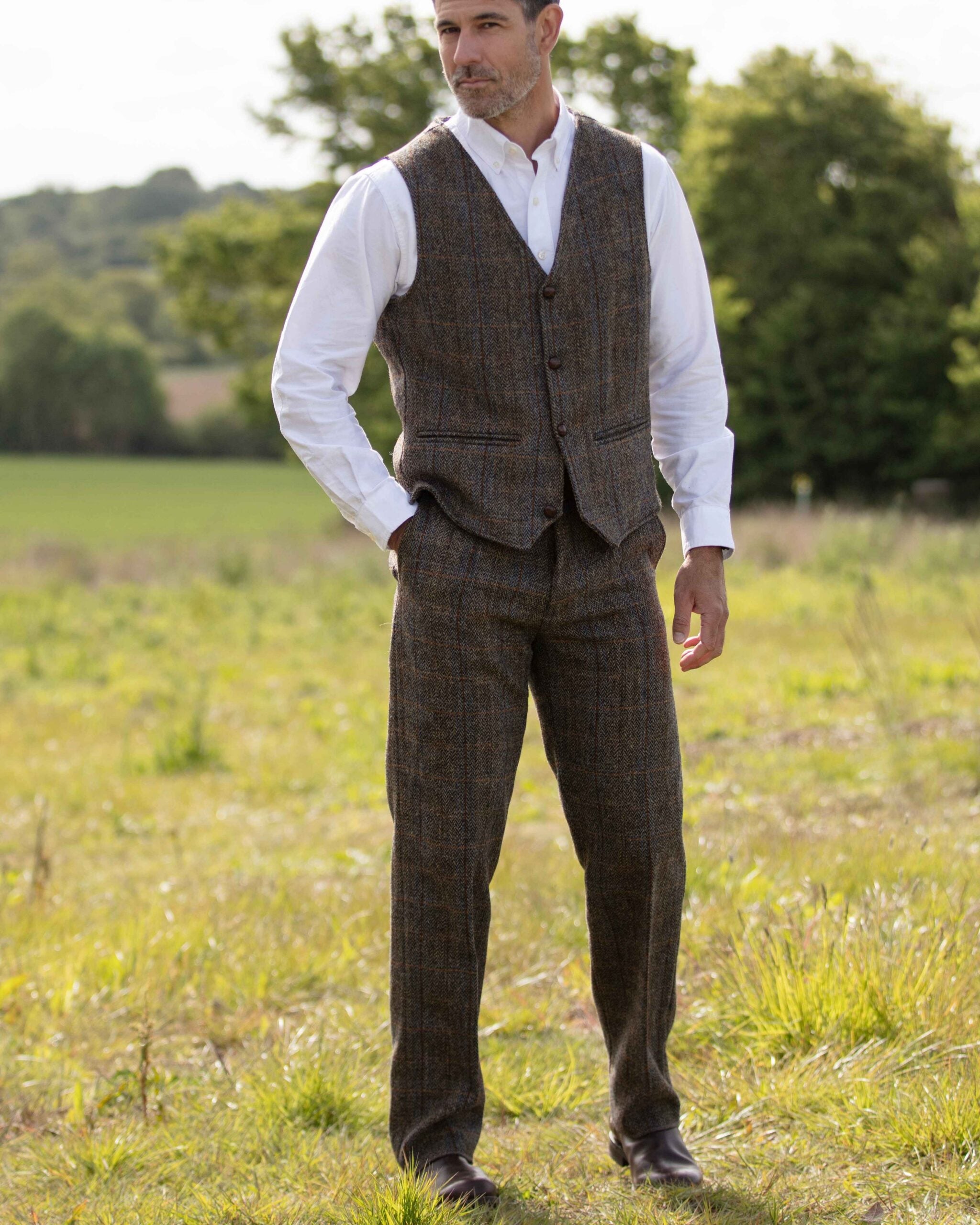 Walker & Hawkes Sandlow - byxa i Harris Tweed - Clinton Brown