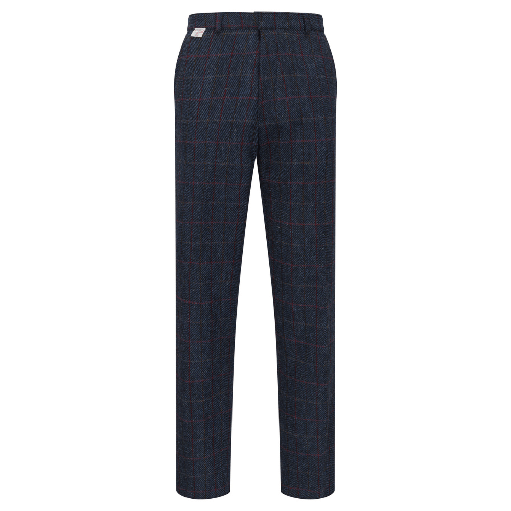Walker & Hawkes Sandlow - byxa i Harris Tweed - Royal Blue
