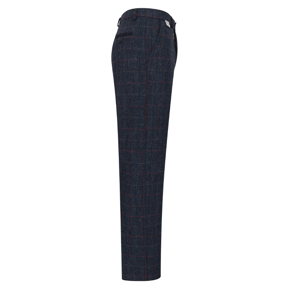 Walker & Hawkes Sandlow - byxa i Harris Tweed - Royal Blue