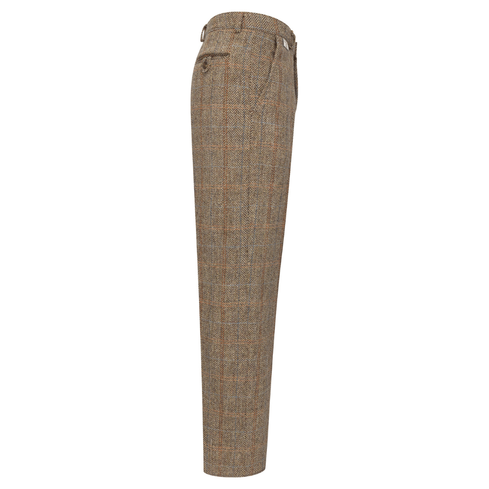 Walker & Hawkes Sandlow - byxa i Harris Tweed - White Sand