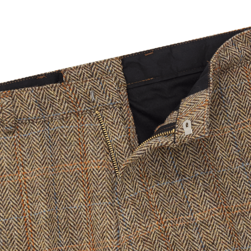 Walker & Hawkes Sandlow - byxa i Harris Tweed - White Sand
