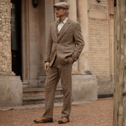 Walker & Hawkes Sandlow - byxa i Harris Tweed - White Sand