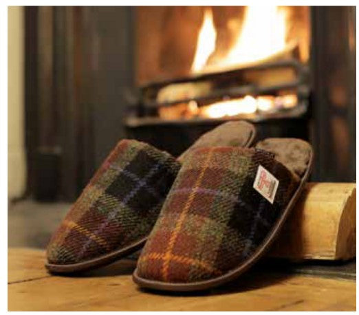 Tofflor i Harris Tweed - inneskor