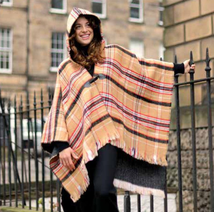 Glen Appin - poncho Burberry tartan