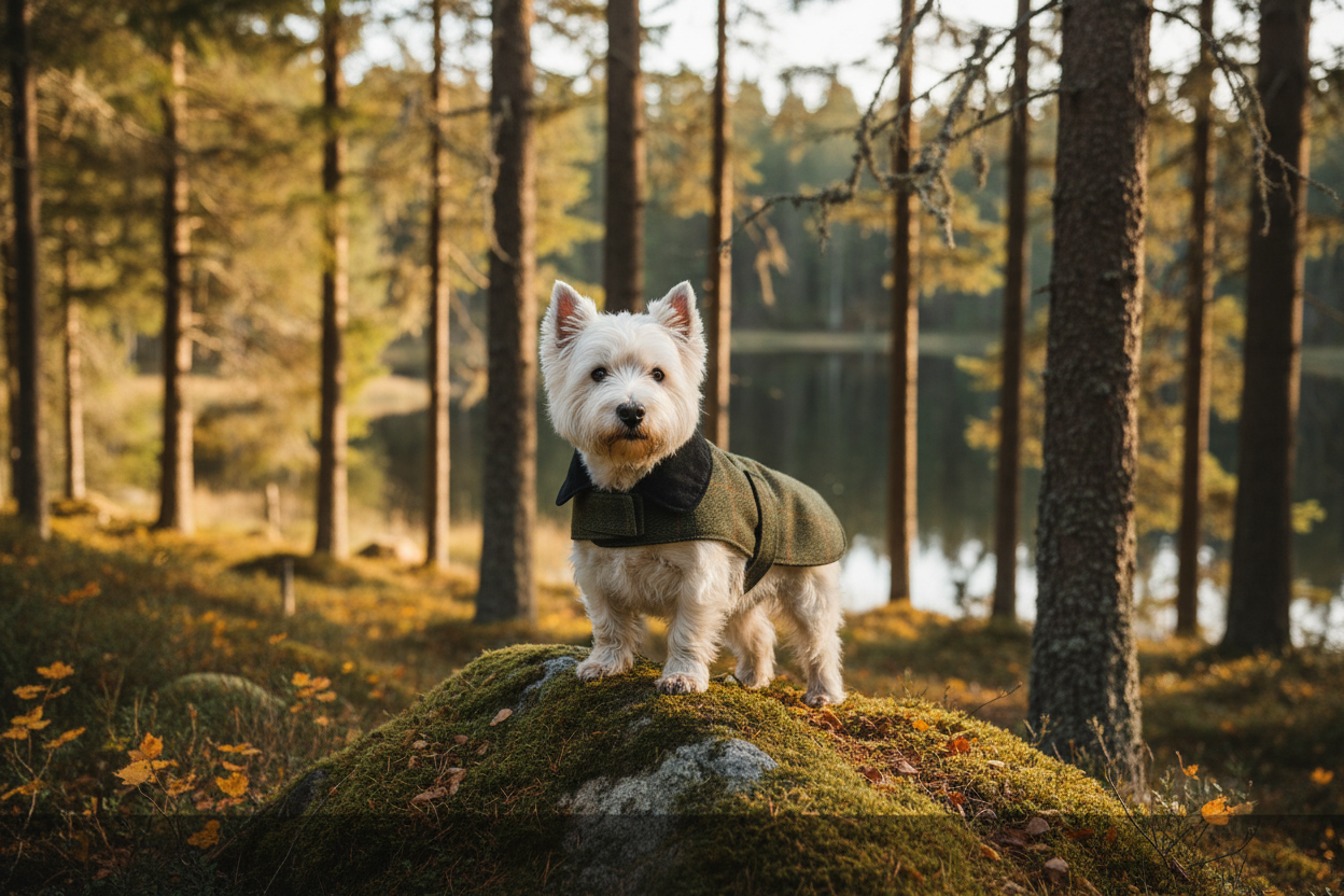 Walker & Hawkes - Alfie - Hundtäcke i tweed för små raser