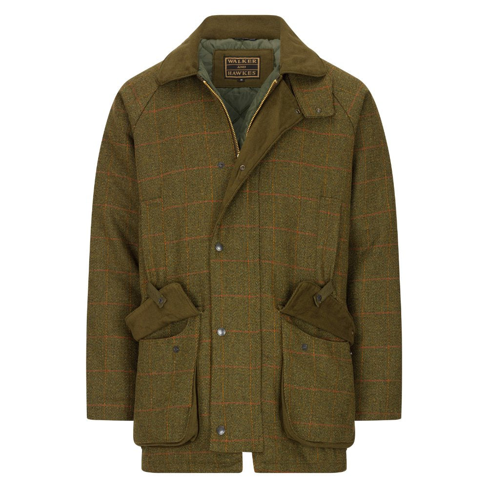 Walker & Hawkes Windsor - tweedjacka Dark Sage