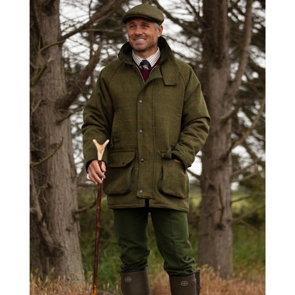 Walker & Hawkes Windsor - tweedjacka Dark Sage