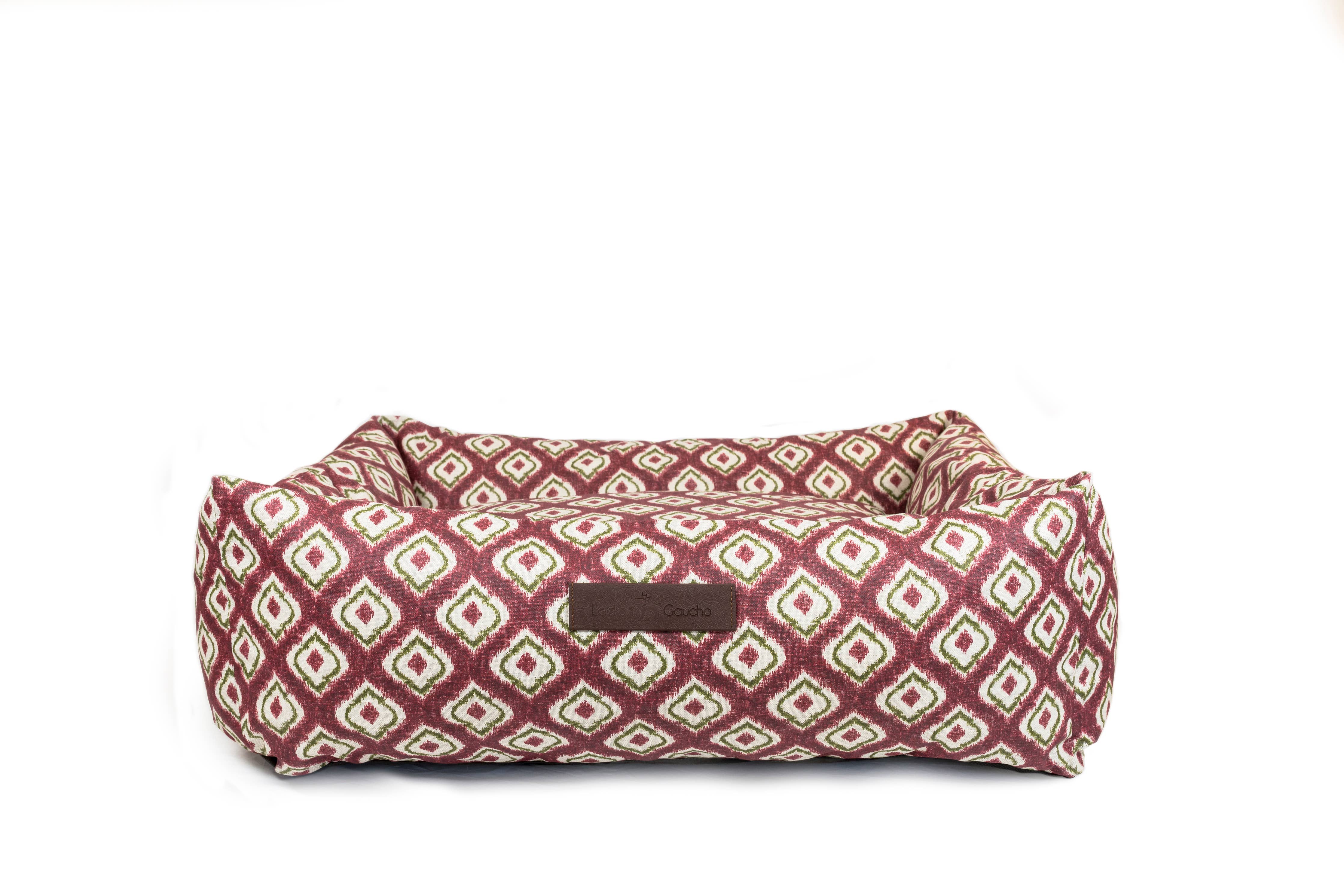 Hundsäng - Ikat Burgundy