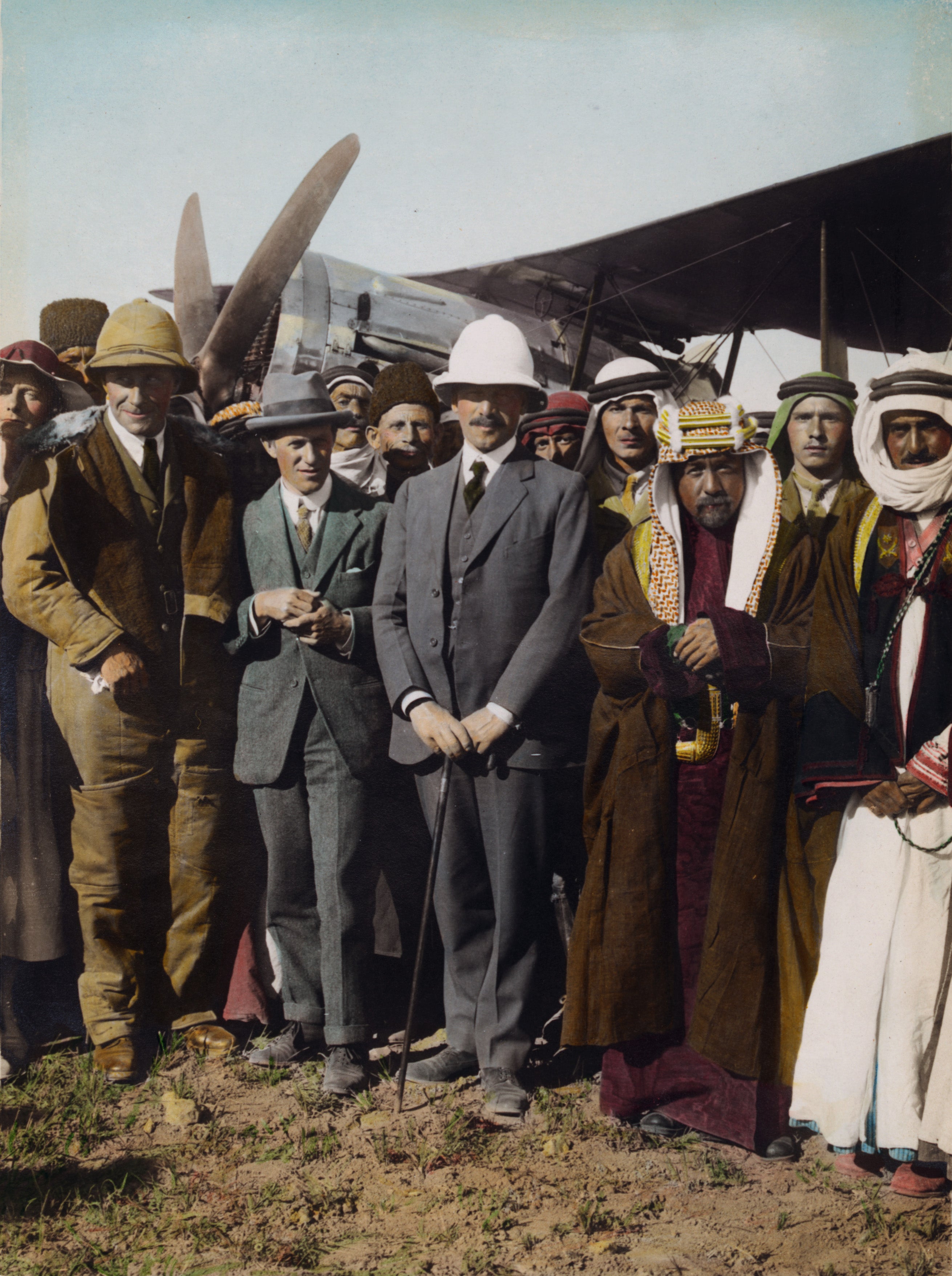 flickr_-_trialsanderrors_-_on_the_aerodrome_at_amman_t-e-_lawrence_sir_herbert_samuel_a.jpg