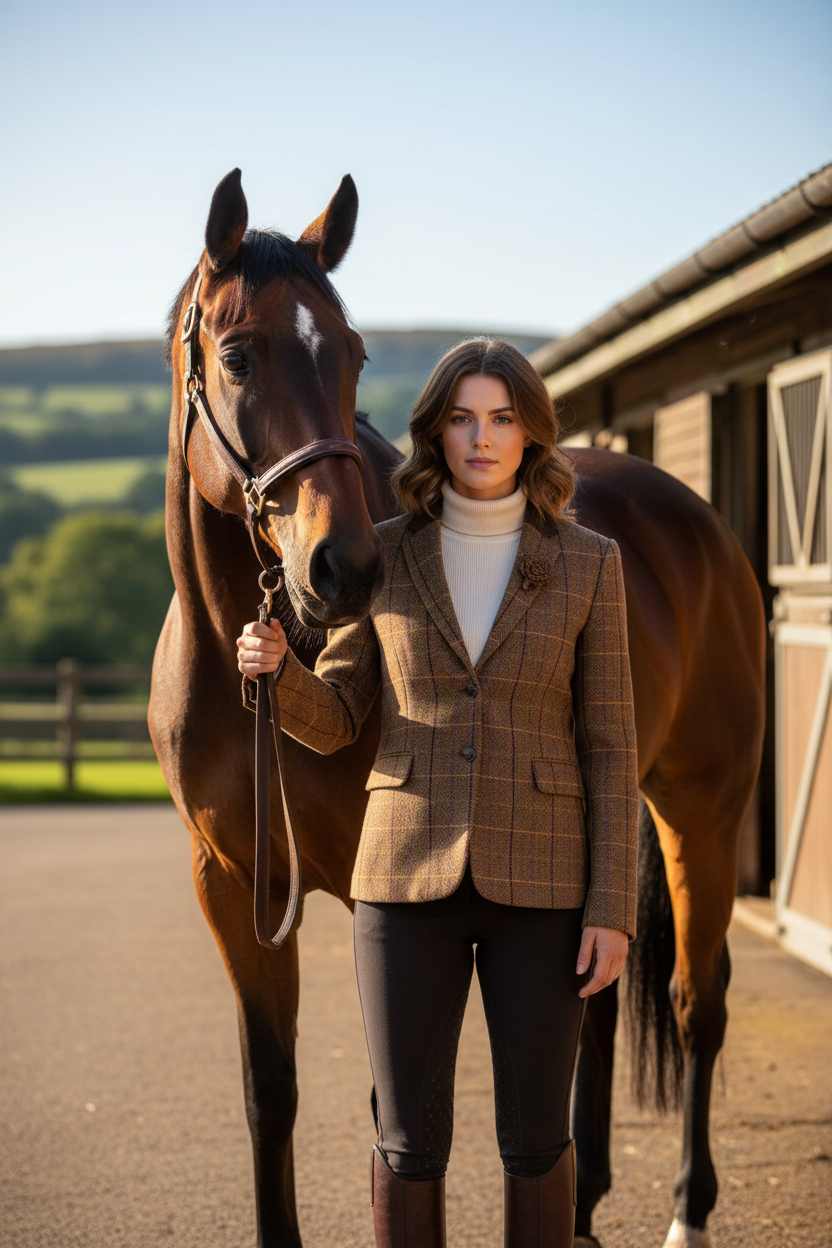 Hoggs of Fife Eden - Hacking jacket tweedkavaj dam