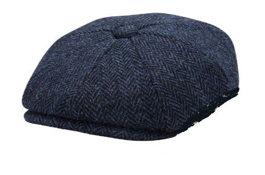 Walker & Hawkes Midnight Blue - tweedkeps baker boy