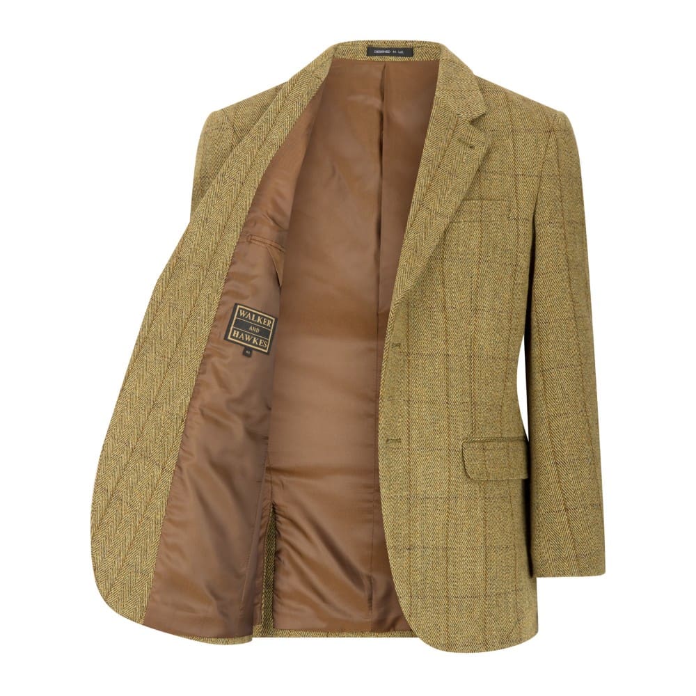 Walker & Hawkes Windsor - tweedkavaj Light Sage